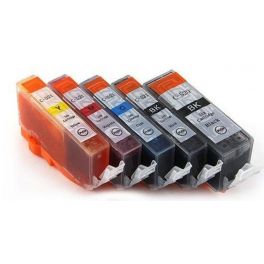 Multipack Compatibile Canon 1 Nero PGI-520 1 Nero CLI-521 e 3 Colori CLI-521